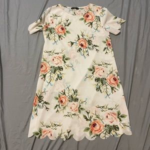 SHEIN scalloped floral dress